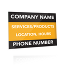 Custom H-Frame INSERTS ONLY for Real Estate & Business | Choose Size, Orientation, and Insert Material