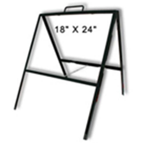 Foldable Triangle A Frame | Use 24"W x 18"H Panel | Metal Frame