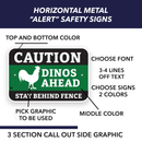 Custom metal Alert-Safety sign. 12" x 18".