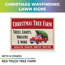 Holiday Lights, Christmas Trees  Pre Designed Yard Signs | 24"W x 18"H, Double Sided, UV Printed | Choose Quantity | Comes with 6"W x 24"H Metal H-Stakes (Copy)