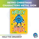 Retro Christmas Character Metal Signs. 10 x 7