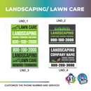 Small Business Icon Lawn Signs Pack | Double Sided | Includes H-stakes