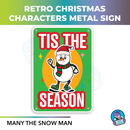 Retro Christmas Character Metal Signs. 10 x 7