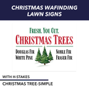 Holiday Lights, Christmas Trees  Pre Designed Yard Signs | 24"W x 18"H, Double Sided, UV Printed | Choose Quantity | Comes with 6"W x 24"H Metal H-Stakes (Copy)