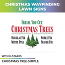 Holiday Lights, Christmas Trees  Pre Designed Yard Signs | 24"W x 18"H, Double Sided, UV Printed | Choose Quantity | Comes with 6"W x 24"H Metal H-Stakes (Copy)