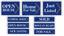 Real Estate Combo Sign Pack | Coroplast Double Sided