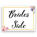 Mix and Match Wedding Wayfinding Yard Signs | 24"W x 18"H, Double Sided, UV Printed | Choose Signs Only or Sign with 6"W x 24"H Metal H-Stakes