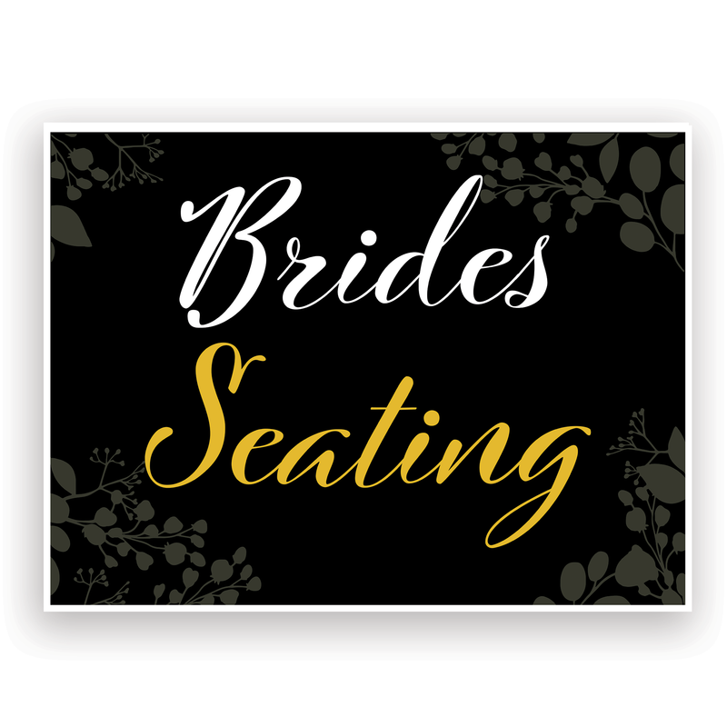 Mix and Match Wedding Wayfinding Yard Signs | 24"W x 18"H, Double Sided, UV Printed | Choose Signs Only or Sign with 6"W x 24"H Metal H-Stakes