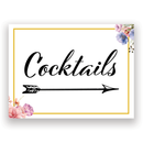 Mix and Match Wedding Wayfinding Yard Signs | 24"W x 18"H, Double Sided, UV Printed | Choose Signs Only or Sign with 6"W x 24"H Metal H-Stakes