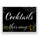 Mix and Match Wedding Wayfinding Yard Signs | 24"W x 18"H, Double Sided, UV Printed | Choose Signs Only or Sign with 6"W x 24"H Metal H-Stakes