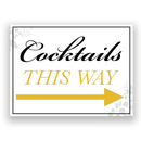 Mix and Match Wedding Wayfinding Yard Signs | 24"W x 18"H, Double Sided, UV Printed | Choose Signs Only or Sign with 6"W x 24"H Metal H-Stakes