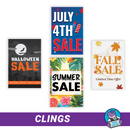 Holiday/Seasonal sale cling packs.