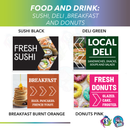 Small Business Directional Lawn Signs Pack | Double Sided | Includes H-stakes