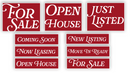 Real Estate Combo Sign Pack | Coroplast Double Sided