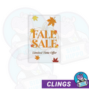 Holiday/Seasonal sale cling packs.