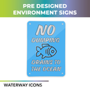 7" x 10" Ecological Metal Signs