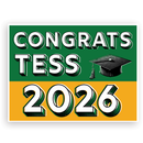 Pop Art Custom Grad Lawn Signs | Choose color |Year will updated to match current purchase year.