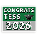 Pop Art Custom Grad Lawn Signs | Choose color |Year will updated to match current purchase year.