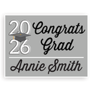Minimal Custom Grad Lawn Signs | Choose color |Year will updated to match current purchase year.
