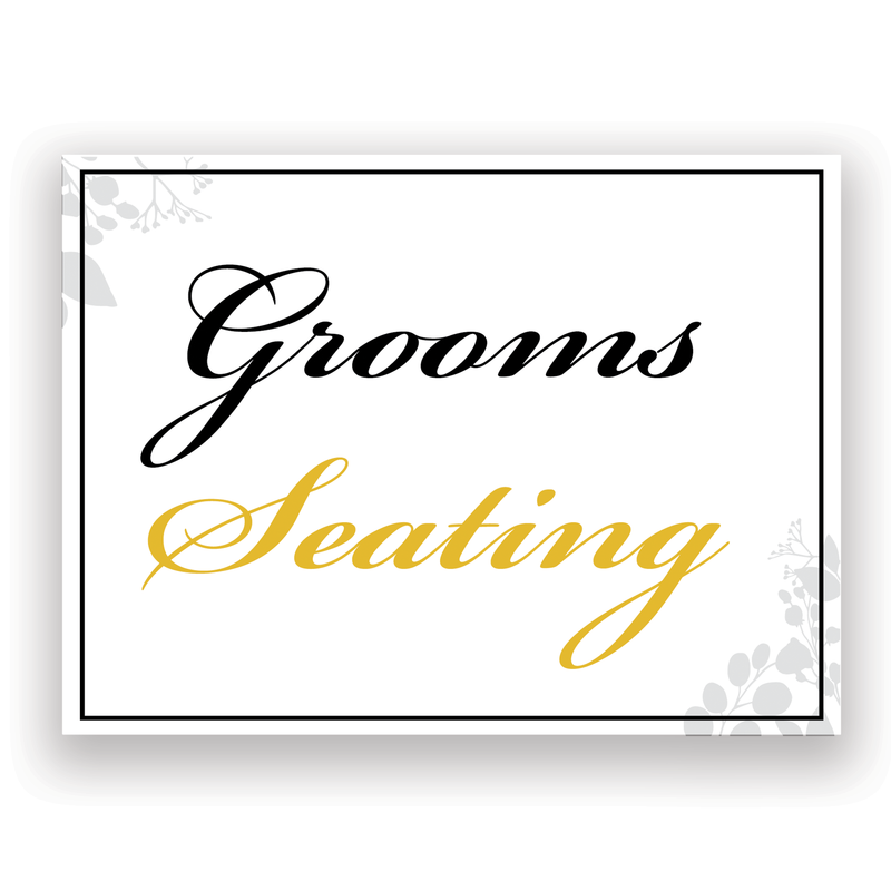 Mix and Match Wedding Wayfinding Yard Signs | 24"W x 18"H, Double Sided, UV Printed | Choose Signs Only or Sign with 6"W x 24"H Metal H-Stakes