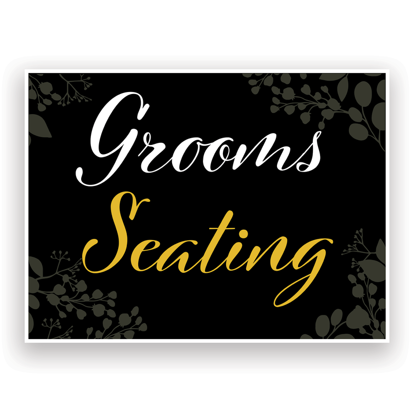 Mix and Match Wedding Wayfinding Yard Signs | 24"W x 18"H, Double Sided, UV Printed | Choose Signs Only or Sign with 6"W x 24"H Metal H-Stakes