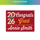 Minimal Custom Grad Lawn Signs | Choose color |Year will updated to match current purchase year.