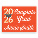 Minimal Custom Grad Lawn Signs | Choose color |Year will updated to match current purchase year.