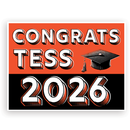Pop Art Custom Grad Lawn Signs | Choose color |Year will updated to match current purchase year.