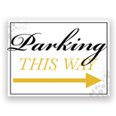 Mix and Match Wedding Wayfinding Yard Signs | 24"W x 18"H, Double Sided, UV Printed | Choose Signs Only or Sign with 6"W x 24"H Metal H-Stakes