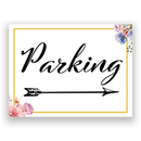 Mix and Match Wedding Wayfinding Yard Signs | 24"W x 18"H, Double Sided, UV Printed | Choose Signs Only or Sign with 6"W x 24"H Metal H-Stakes