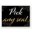 Mix and Match Wedding Wayfinding Yard Signs | 24"W x 18"H, Double Sided, UV Printed | Choose Signs Only or Sign with 6"W x 24"H Metal H-Stakes