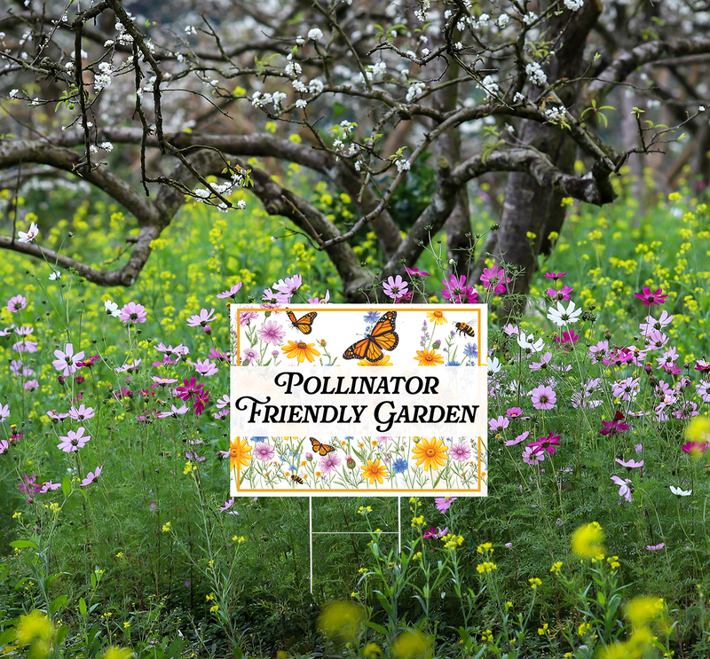 Pollinator Garden Lawn Signs Pack | Double Sided