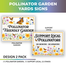 Pollinator Garden Lawn Signs Pack | Double Sided