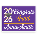 Minimal Custom Grad Lawn Signs | Choose color |Year will updated to match current purchase year.