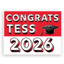 Pop Art Custom Grad Lawn Signs | Choose color |Year will updated to match current purchase year.