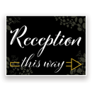 Mix and Match Wedding Wayfinding Yard Signs | 24"W x 18"H, Double Sided, UV Printed | Choose Signs Only or Sign with 6"W x 24"H Metal H-Stakes