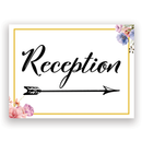 Mix and Match Wedding Wayfinding Yard Signs | 24"W x 18"H, Double Sided, UV Printed | Choose Signs Only or Sign with 6"W x 24"H Metal H-Stakes