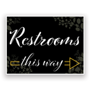 Mix and Match Wedding Wayfinding Yard Signs | 24"W x 18"H, Double Sided, UV Printed | Choose Signs Only or Sign with 6"W x 24"H Metal H-Stakes