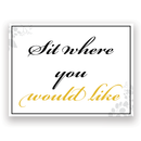 Mix and Match Wedding Wayfinding Yard Signs | 24"W x 18"H, Double Sided, UV Printed | Choose Signs Only or Sign with 6"W x 24"H Metal H-Stakes