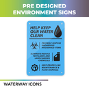 7" x 10" Ecological Metal Signs