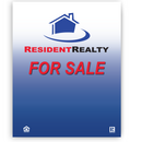Resident Realty "New Agent" Sign Kit | Kit Includes H-Frames, Sidewalk Sign, & Lawn Signs
