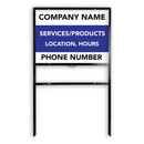 Custom H-Frame Signs for Real Estate & Business | Choose Size, Orientation, and Insert Material