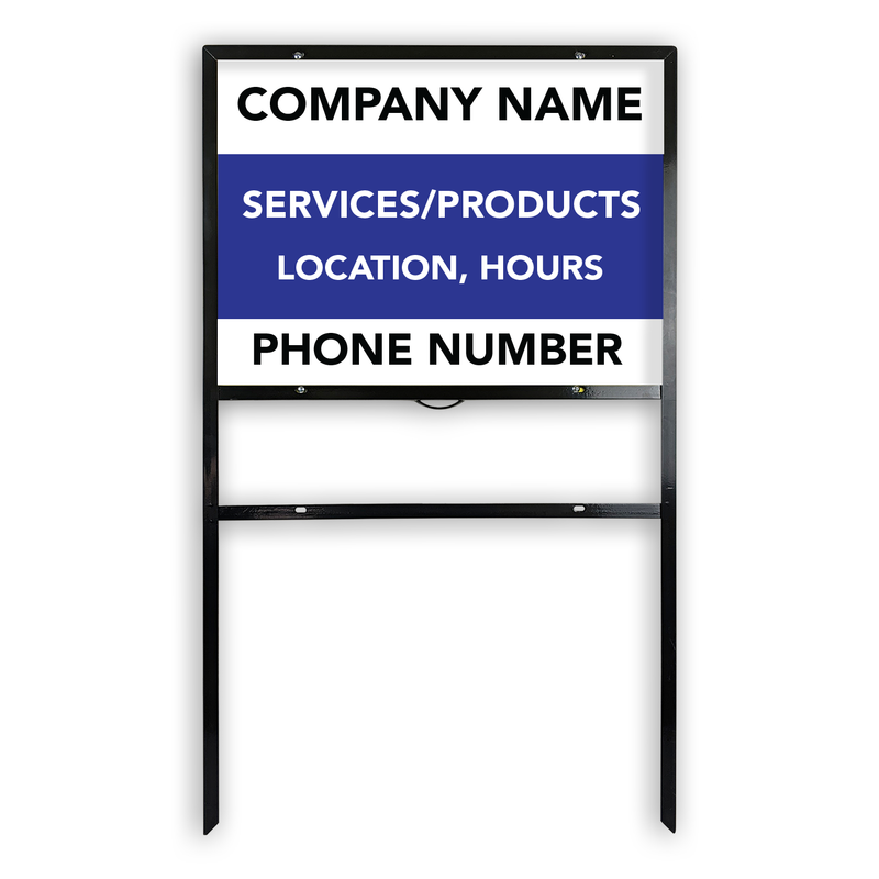 Signal H Frame Custom H-Frame Signs for Real Estate & Business | Choose Size, Orienta