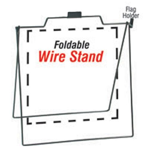 Foldable Wire A-Frame | For a 24" x 24" Panel
