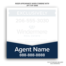 Windermere Hanging Realty Rider Panel (V Shape) | ACM 24"W x 7"H [2022]