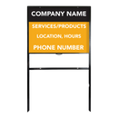Custom H-Frame Signs for Real Estate & Business | Choose Size, Orientation, and Insert Material